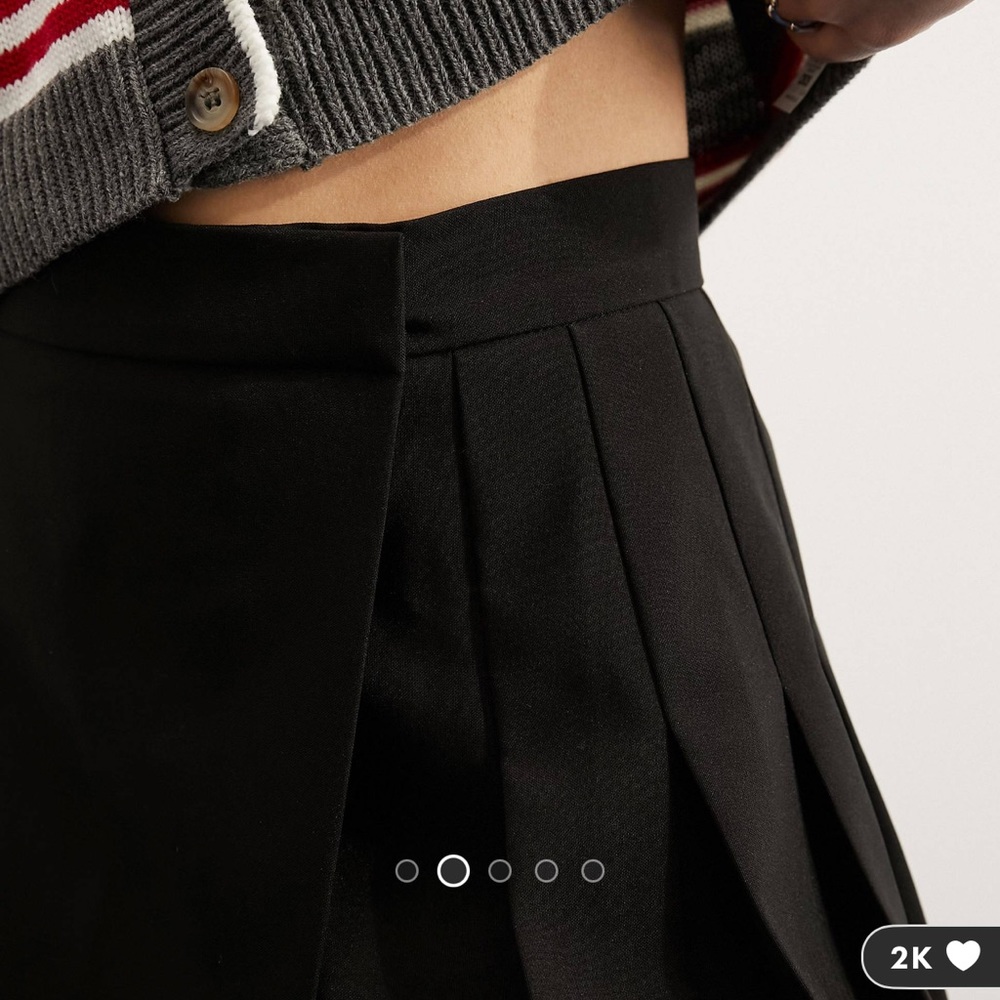 ASOS pleated mini skirt